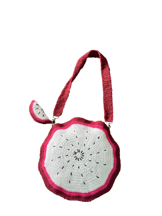 Bolso tejido inspirado en una pitahaya